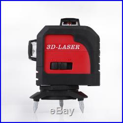12 Line 3D 360 Degree Self Leveling Red Laser Level Vertical & Horizontal Cross