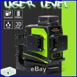 12 Line Laser Level Green Self Leveling 3D 360° Vertical Horizontal Measure