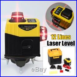 12 Line Laser Level Self Leveling 360 Degree Vertical & Horizontal Cross Measure