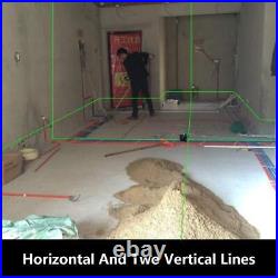 12 Lines 3D Self Leveling Laser Level Green Beam Horizontal/Vertical Cross Line