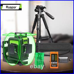 12lines Self Leveling Rotary Cross Line Laser Level with tripod and Receiver kit