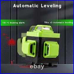16 Line 4D 360° Rotary Green Laser Level Self Leveling Measure Tool+Tripod US