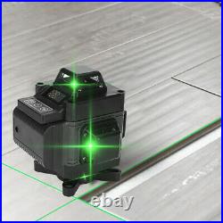 16 Line 4D Laser Level Green Light Self Leveling 360° Rotary Measuring Tool