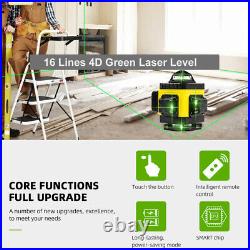 16 Lines 4D Laser Level Self-Leveling 360° Horizontal & Vertical Cross Lines