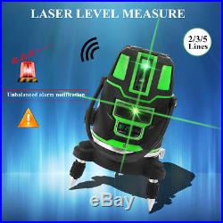 2/3/5 Cross Lines Laser Level Self-Leveling 360° Rotary Laser Measuring Tool Set