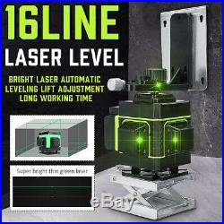 360° 3D 16 Lines Green Laser Level Self Leveling Tool Horizontal&Vertical Sale