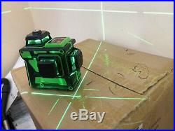 360° 3D Laser Level 12 Green Line Self Leveling Cross Horizontal Vertical Uk Sel