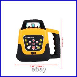360° Automatic Self-Leveling Red Beam Rotary Laser Level 500M +1.65M Tripod