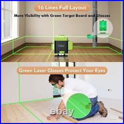 360 Laser Level Self Leveling, Elikliv 4D Green Beam 16 Lines Laser Level