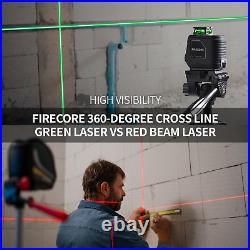 360 Laser Level Tripod 100Ft Green Beam Self Leveling Cross Line Tool Gear Mode