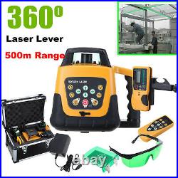 360 Self-Leveling Rotary /Rotating Green Laser Level Kit 500M Diameter Range