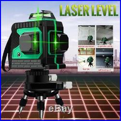 3D 12 Lines Laser Levels Self-Leveling 360° Horizontal & Vertical Cross Measurer