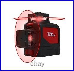 3D 2X360° Self Auto Leveling Rotary Cross Laser Level Tripod Receiver Detector