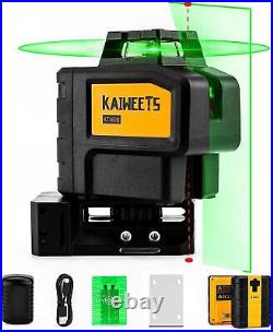 3D 3X 360° Self Auto Leveling Rotary Green Laser Level with Laser Receiver Set