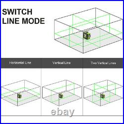 3D Cross Line laser level green Beam Self Leveling Huepar 603CG 130ft 12 line
