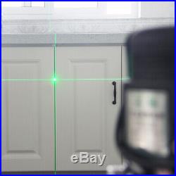 3D Green Beam Self-Leveling Laser Level 360° Rotary Cross Line with Li-Battery