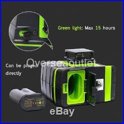 3D Green Laser Level Self Leveling 12 Lines 360 Degree Rotary Cross Measure Tool