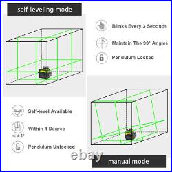 3D Laser Level Cross Line Vertical & Horizontal + Laser Receiver+143cm Tripod