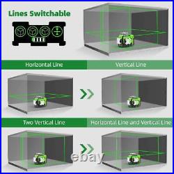 3D Laser Level Self Leveling Bluetooth outdoor Line Laser Green +Huepar CASE