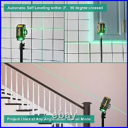 3x360° Floor Tile Laser Level Green Cross line