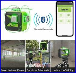3x360 Green Beam Laser Level with Bluetooth Connectivity Horizontal and Vertical