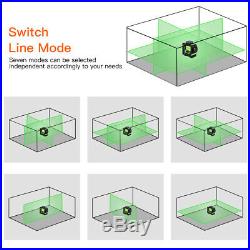 3x360° Self Leveling Laser Level Green 12 Lines 3D Cross Line Laser Measure Tool