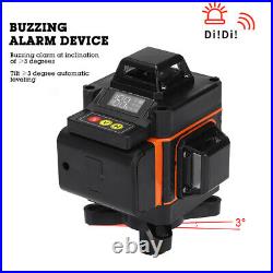 4D 16 Line Green Laser Level Auto Self Leveling 360° Rotary Cross Measuring