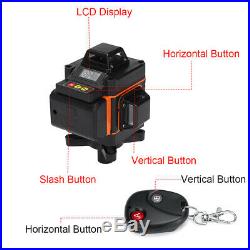 4D 16 Lines Laser Level Green Light Auto Self Leveling 360° Rotary Measure Tool