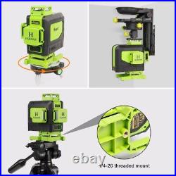 4D 360° 16 Lines Green Laser Level Auto Self Leveling Rotary Cross Measure
