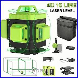 4D 360° 16 Lines Green Laser Level Self Leveling Rotary Cross Measure+Tripod