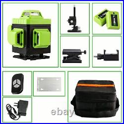 4D 360° 16 Lines Green Laser Level Self Leveling Rotary Cross Measure+Tripod