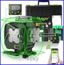4D Cross Line Laser Level Self-Leveling Laser with LCD Screen Remote Control