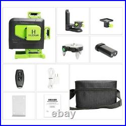 4D Cross Lines Green Laser Level Measure With Remote Control OSRAM Light Source