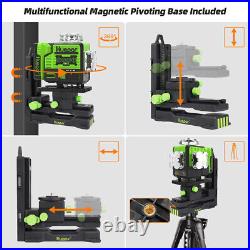 4D Laser Level Self Leveling Green Bluetooth Magnetic Bracket Included P04CG