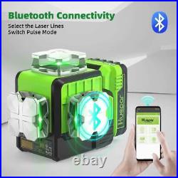 4D Laser Level Self Leveling Green Bluetooth Magnetic Bracket Included P04CG