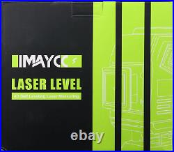 4D Self-Leveling Laser Level, 4X360° Cross Line, Remote Control, Anti-Fall Box