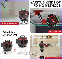 4X360° Laser Level Self Leveling Class 2, 1Mw Output Laser Level, 4D Green Cros