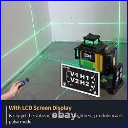 4 X 360 Laser Level Self Leveling Pro 16 Lines 4d Green Cross Line Tiling Floor