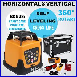 500m Automatic Self-Leveling Rotary Rotating Red Laser Level Kit Remote Control