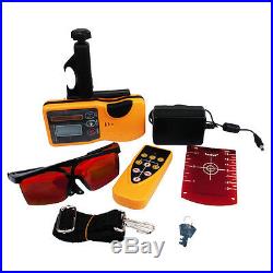 500m Automatic Self-Leveling Rotary Rotating Red Laser Level Kit Tripod + Staff
