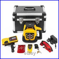 500m Self-Leveling Rotary Grade Laser Level Red/Green Tripod &16' Rod Optional