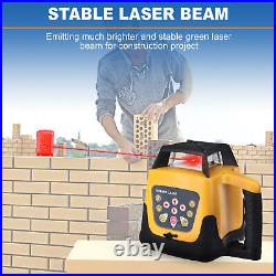 500m Self-leveling Red Laser Level 360 Rotating Rotary with Tripod Staff US