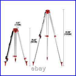 500m Self-leveling Red Laser Level 360 Rotating Rotary with Tripod Staff US