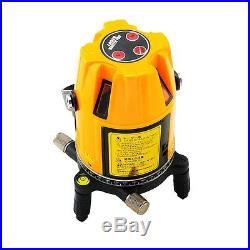 5 Line 1 Point 4V1H Laser Level Measure Professional Automatic Self Leveling