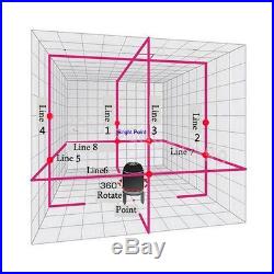 8line Rotary Laser Beam Self Leveling Interior Exterior horizontal LaserTripodUK