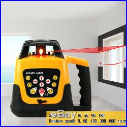 Automatic Self-Leveling 500m Red Beam 360 Rotary Laser Level Kit +Tripod, Staff