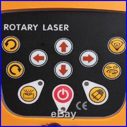 Automatic Self-Leveling 500m Red Beam Rotary Laser Level Kit Staff + Tripod