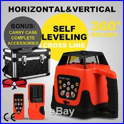 Automatic Self-Leveling Horizontal & Vertical Rotary Laser Level kit 500M withCase