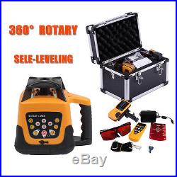 Automatic Self-Leveling Rotary Rotating Red Laser Level Kit 500M +Carrying Case