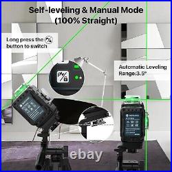 BOHDANGE PROFESSIONAL 3x360 Green 12 line Self Leveling LASER LEVEL Remote Contr